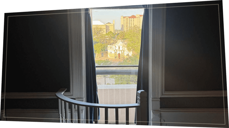 View of the Alamo from San Antonio Magic Saloon