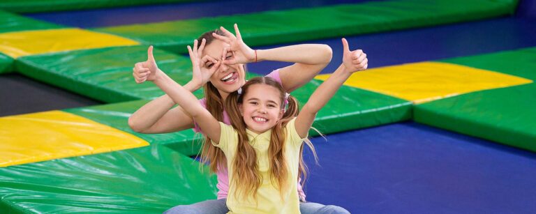 kids at San Antonio trampoline park
